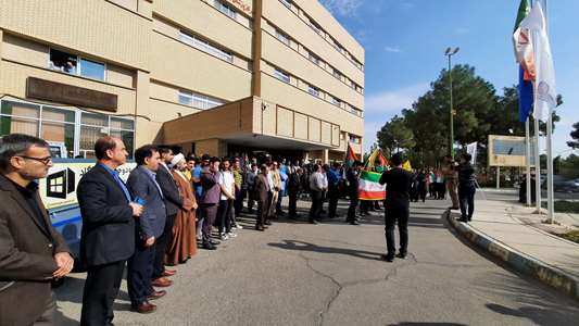 تجمع کادر درمان دانشگاه در حمایت از مردم مظلوم غزه 